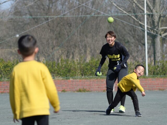 ありがとう!シトリン 親子キャッチボール教室