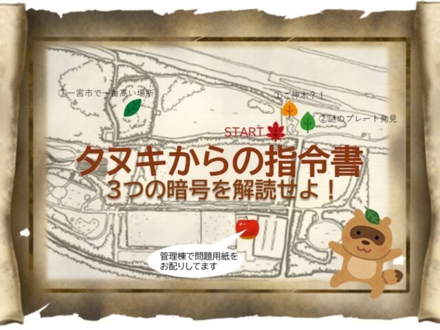 タヌキからの指令書を解読しよう