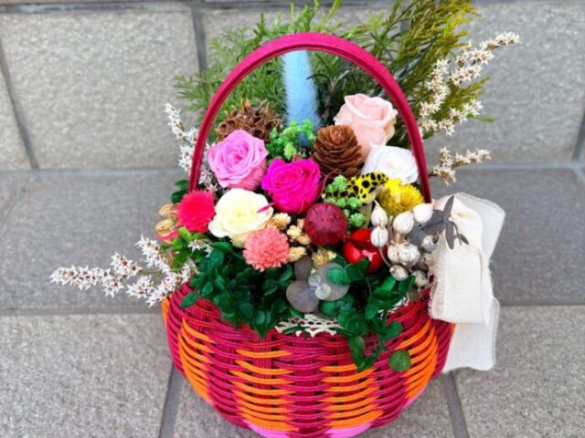 手作りプリザーブドフラワー教室